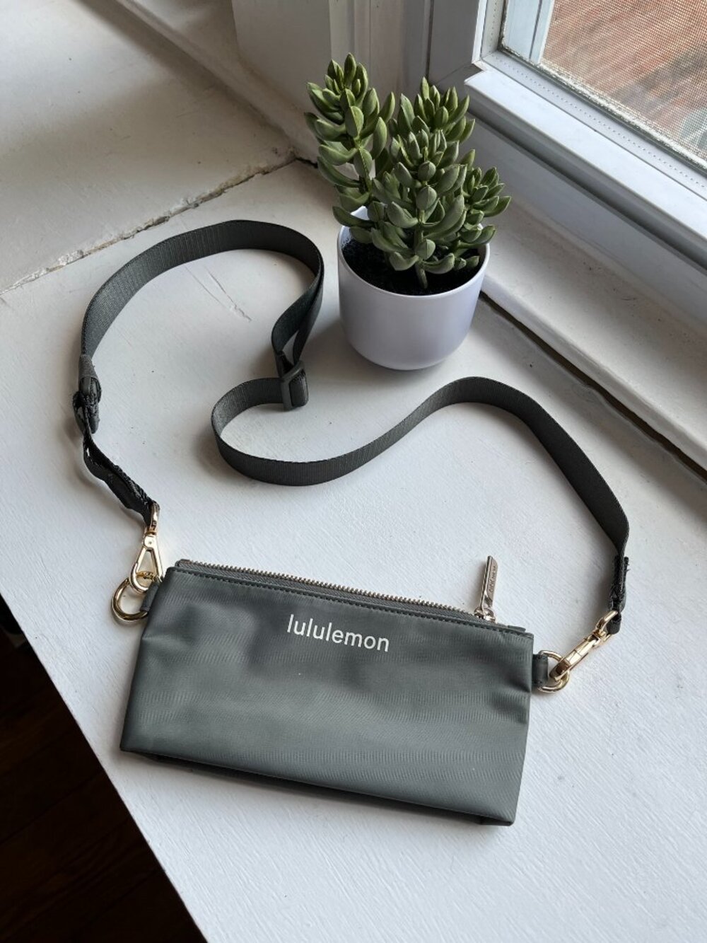 lululemon Green Sling Mini Shoulder Bag